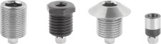 Ball lock pins – Positioning bushings, steel or stainless steel, for status sensor